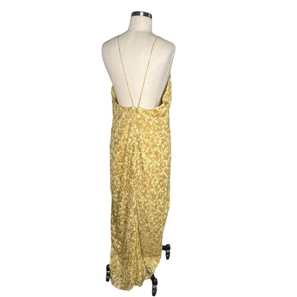 SAMSOE SAMSOE Nicoline Ochre Dress Crinkle Textured Maxi Slip Women's Size XL - Picture 4 of 8